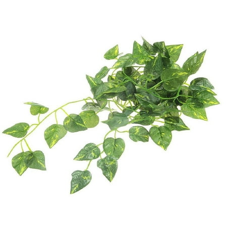 Artificial Scindapsus Aureus Vine 1Pcs Reptiles Living Environment Decor 2m Artificial Scindapsus Aureus Vine 1Pcs Reptiles Living Environment Decor 2m